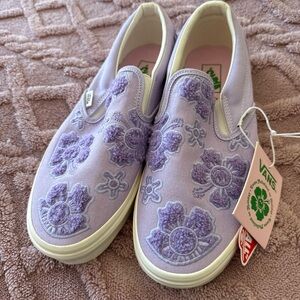 Vans purple slip ons 9.5